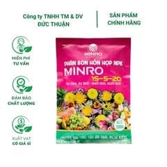 Phân NPK MINRO 15-5-20 – Phân bón hỗn hợp giúp cây ra hoa, đậu trái