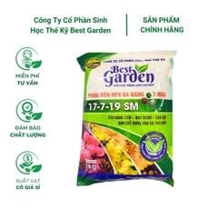 Phân NPK đa năng 3 màu cao cấp 17-7-19 SM dùng cho cây cảnh, hoa kiểng và rau củ quả - Gói 1kg
