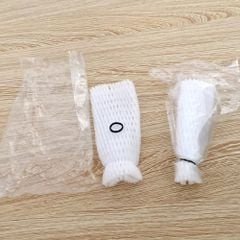 Combo túi nylon ( túi bóng ) - dây thun ( dây chun ) và túi ( lưới ) xốp bộc ổi - Túi 1 kg