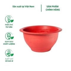 Chậu nhựa truyền thống trồng đào, quất, mai tết - Màu đỏ (HN)