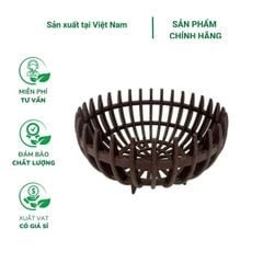 Chậu giả gỗ trồng lan hình bí (ĐN)