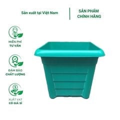 Chậu vuông trồng cây cỡ đại HD 47x47x40H – Nhựa PP bền đẹp, thoát nước tốt, trồng cây kiểng lớn