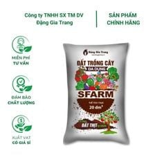 Đất trồng cây đa dụng SFARM (20dm³) – Đất sạch, cung cấp dinh dưỡng hữu cơ, ngừa nấm bệnh, trồng mọi loại cây