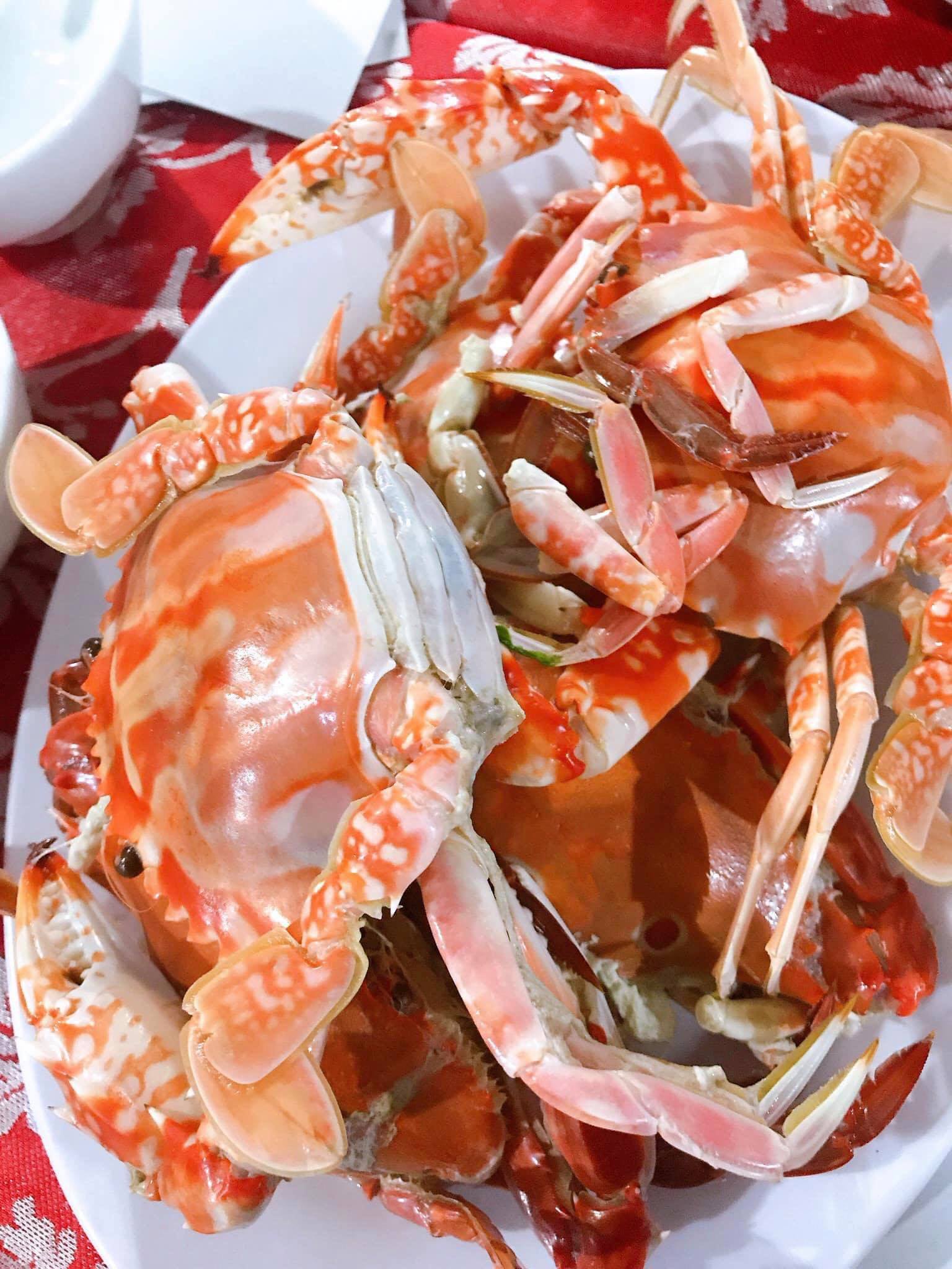 ghẹ đỏ hấp sả