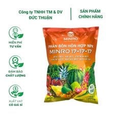 Phân NPK MINRO 17-17-17 - Phân bón hỗn hợp bung chồi, nhú đọt, tạo mầm hoa (Gói 1kg)