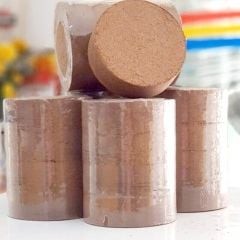 - Mùn dừa ép bánh tiện lợi dạng tròn đã qua xử lí - 450 gram