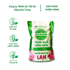 Phân trùn quế viên nén SFARM cho lan – Tan chậm, bền dinh dưỡng, hạn chế nấm bệnh