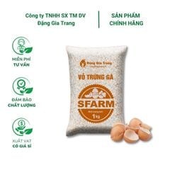 Vỏ trứng gà SFARM (1kg) - Cải tạo đất, bổ sung Canxi, cho cây con, rau màu